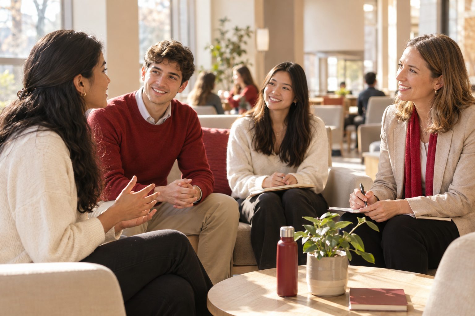 Students with a mentor